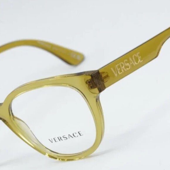 NEW VERSACE HONEY COLOR 49MM EYEGLASSES - Picture 3 of 6